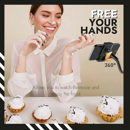 Lazy Phone Holder – 360° Adjustable Gooseneck Stand for Bed & Desk