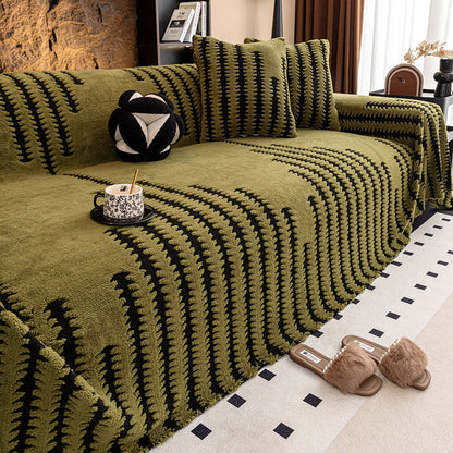 Luxury Plush Non-Slip Couch Cover – Pet-Friendly, Scratch-Resistant, Machine-Washable Sofa Protector
