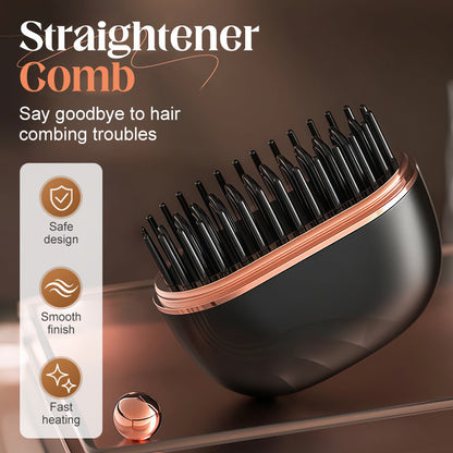 🏆Flash Sale⚡🔥Buy Now 50% OFF! Only Today🔥Mini Cordless Hair Straightener Comb