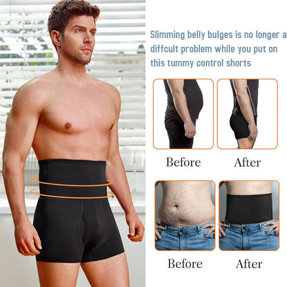 Easy Fat Loss and Plasticity💪Men's High Waist Tummy Control Shorts