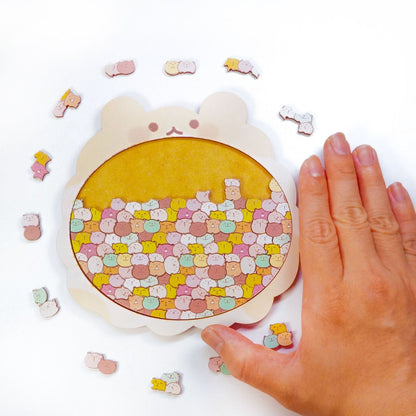 Cat Shaped Wooden Jigsaw Puzzle