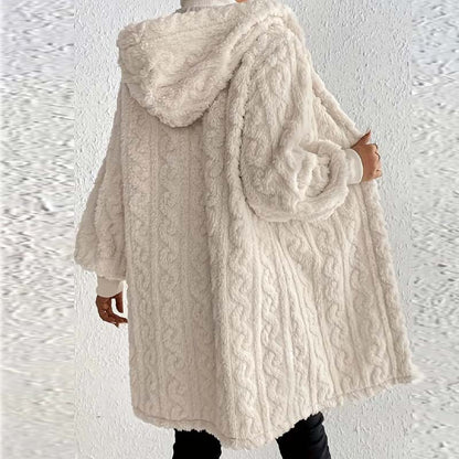 ✨ WOMEN’S PLUSH CASHMERE HOODED JACKET — Warm, Chic & Ultra-Soft | LIMITED TIME 65% OFF!