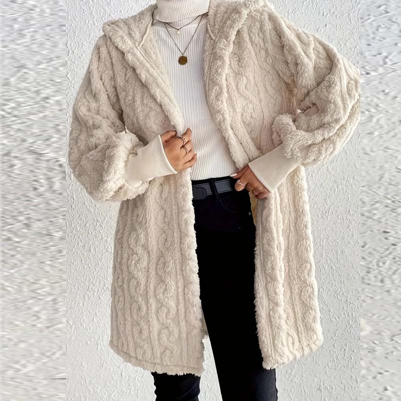 ✨ WOMEN’S PLUSH CASHMERE HOODED JACKET — Warm, Chic & Ultra-Soft | LIMITED TIME 65% OFF!