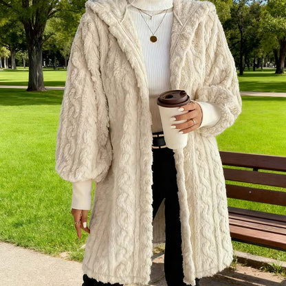 ✨ WOMEN’S PLUSH CASHMERE HOODED JACKET — Warm, Chic & Ultra-Soft | LIMITED TIME 65% OFF!