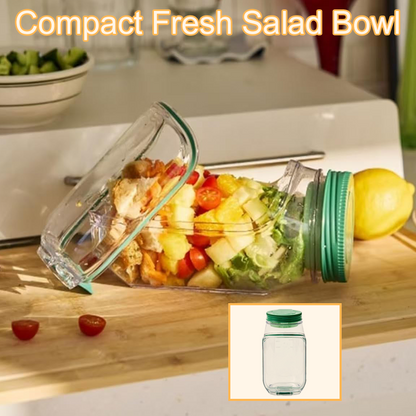 🥗 COMPACT FRESH SALAD BOWL – SLIM BOTTLE DESIGN