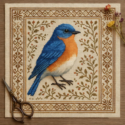 🐦 DIY Bird Cross Stitch Kit