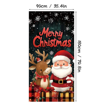 ⏰Christmas Limited Sale 50% OFF!!🎄Christmas Door Cover For Instant Holiday Decor