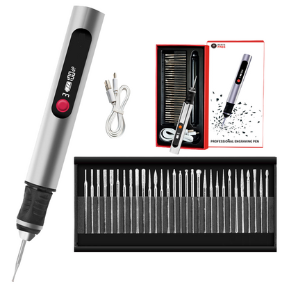 ⚡ Electric Engraving Pen Kit – Turn Every Idea Into Art Instantly!