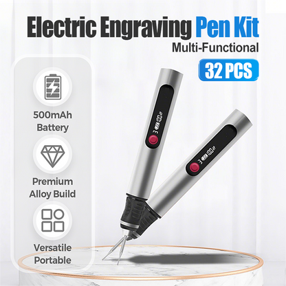 ⚡ Electric Engraving Pen Kit – Turn Every Idea Into Art Instantly!