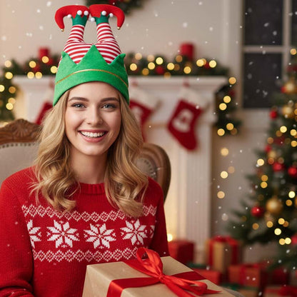 🎅 Christmas Funny Santa & Elf Pants Hat – Hilarious Holiday Party Headwear for Festive Laughs & Photos!