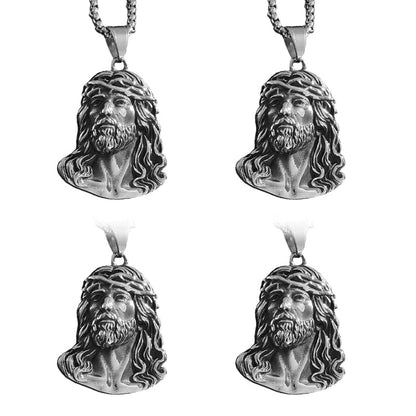 ⏳Limited-time 50% off⏰Jesus Head Pendant Necklace✝️📿