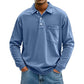 🍂✨ Men's Casual Long Sleeve Shirt With Pocket