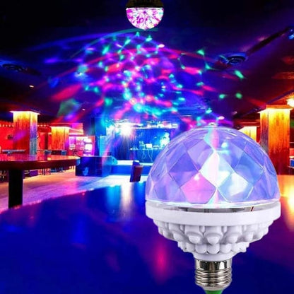 🌈 All-in-One Party Essential – Spinning Disco Light Bulb! 🎶💫
