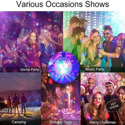 🌈 All-in-One Party Essential – Spinning Disco Light Bulb! 🎶💫