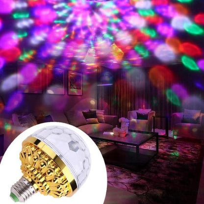 🌈 All-in-One Party Essential – Spinning Disco Light Bulb! 🎶💫