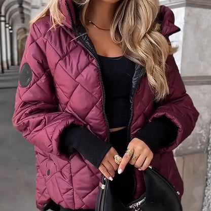 Winter Sale 55% OFF! ❄️🔥 Beat the Chill in Style — Quilted Cotton Hooded Jacket