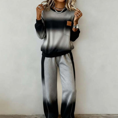 🔥 Trending Gradient Patchwork Loungewear Set – Soft, Stylish & Perfect for Every Occasion!