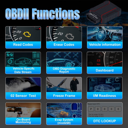 Bluetooth OBD2 Diagnostic Tool – Full System Check + No Subscription Fees 💰✅