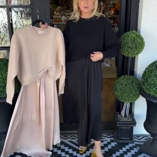 ✨ Twist & Flow 2-Piece Set – Effortless Elegance for Every Occasion 🌸