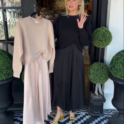 ✨ Twist & Flow 2-Piece Set – Effortless Elegance for Every Occasion 🌸