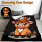 🎁Soft & Cozy Cartoon Cow Blanket