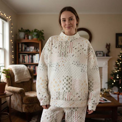 🎄 Christmas Quilted Patchwork Set – The Must-Have for Cozy Winter Nights ✨