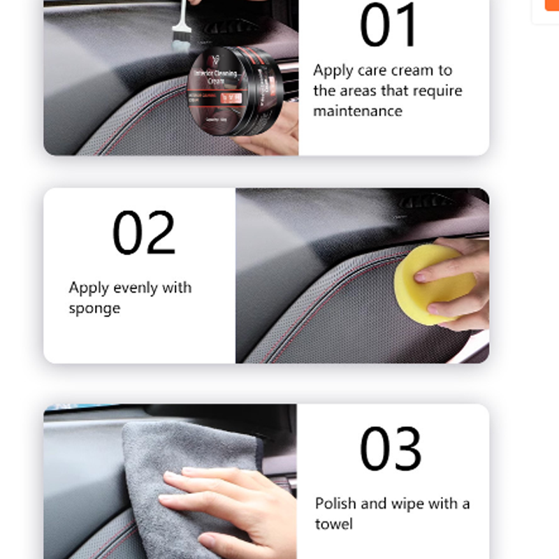 ✨Baby-Safe Car Interior Cleaning Cream – Non-Toxic & Spotless! 🚗💖