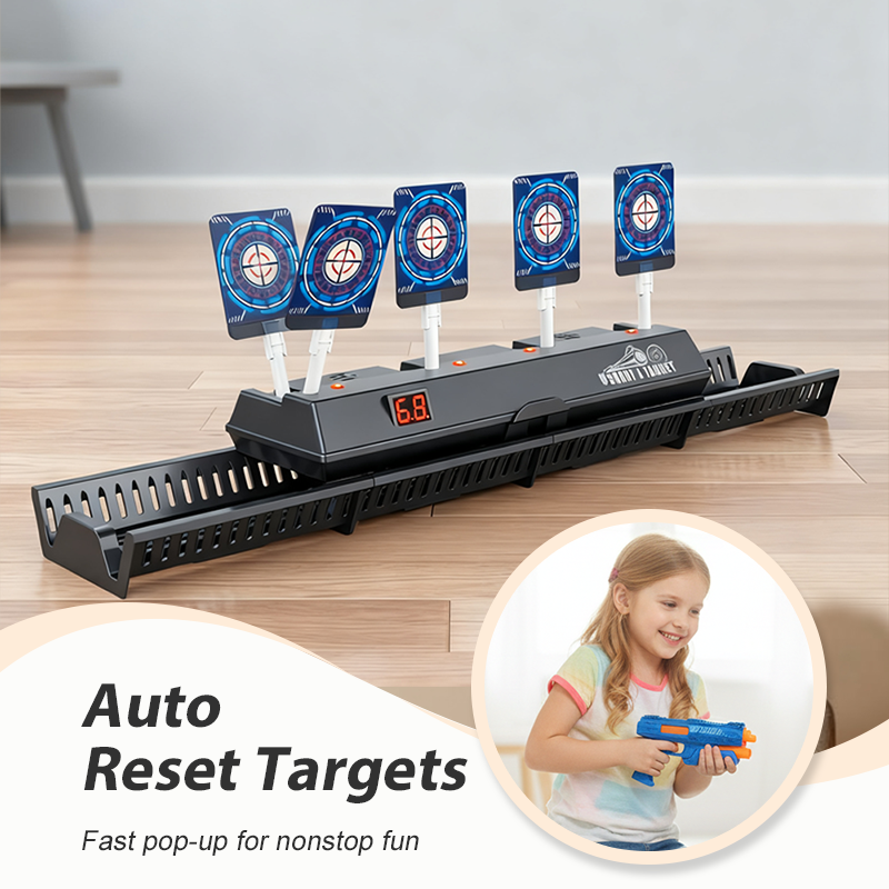 🎯 Auto-Reset Moving Target Game – Lights, Sounds & Action Fun!
