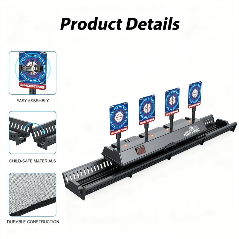 🎯 Auto-Reset Moving Target Game – Lights, Sounds & Action Fun!