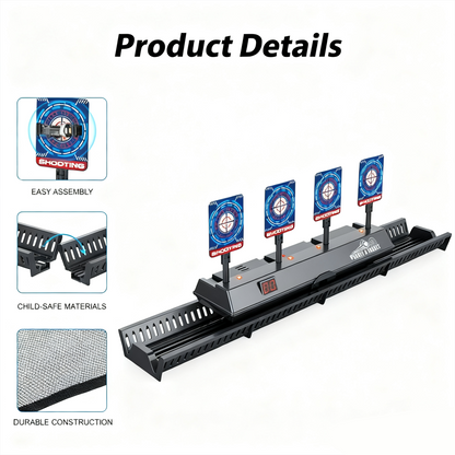 🎯 Auto-Reset Moving Target Game – Lights, Sounds & Action Fun!