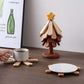 🔥2025 Hot Sale🔥Wooden Tree-Shaped Trivet with Star or Apple
