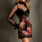 📢55 % OFF !!⏰🌹 Romantic Floral Lace Mesh Sleeve Bodycon Dress