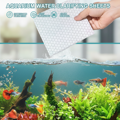 ⚡Black Friday Specials🐠 BUY 1 GET 1 FREE! ✨ AQUARIUM CLARIFYING SHEETS - Crystal Clear Water in 24 Hours, Removes Odors and Impurities, Safe for All Fish and Plants 🌿🔮