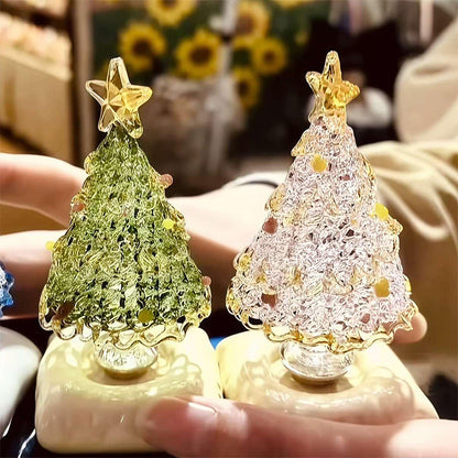 🎄Special Gift💥Christmas Hot Sale 55% OFF🎅Handmade Glass Rotatable Christmas Tree Ornaments