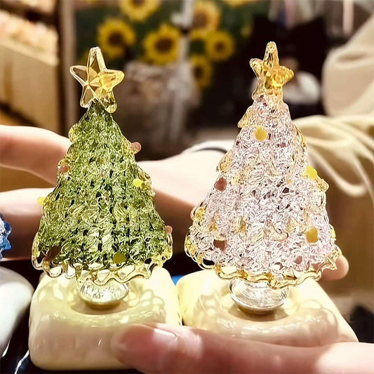 🎄Special Gift💥Christmas Hot Sale 55% OFF🎅Handmade Glass Rotatable Christmas Tree Ornaments