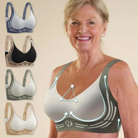 ✨ Seamless Wire-Free Lift Bra – Ultra-Soft Push-Up Support, Anti-Sagging Design for Natural Shape & All-Day Comfort 💗