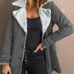 Women's Chic Warm Jacket with Lapel Collar