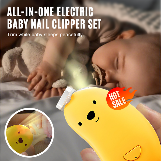 ⭐ Enhanced Safety Baby Nail Trimmer — Gentle, Silent & Stress-Free Nail Care for Newborns