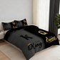 💥50% OFF🔥3-Piece "King & Queen" Couple's Duvet Cover Set-Elegant Design & Premium Comfort✅✨