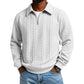🧶 Cable-Knit Half-Zip Sweater – Premium Soft & Relaxed Fit