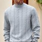 ❄️ Men’s Winter Thermal Slim-Fit Mock Neck Sweater — Cable Knit Edition (BF Sale)