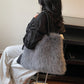 💖 Black Friday Luxury Edition – Plush Oversized Fluffy Tote Bag