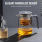 ✨ Elegant Magnetic Release Glass Teapot – Precision Brewing Made Effortless