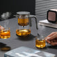 ✨ Elegant Magnetic Release Glass Teapot – Precision Brewing Made Effortless
