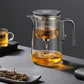 ✨ Elegant Magnetic Release Glass Teapot – Precision Brewing Made Effortless