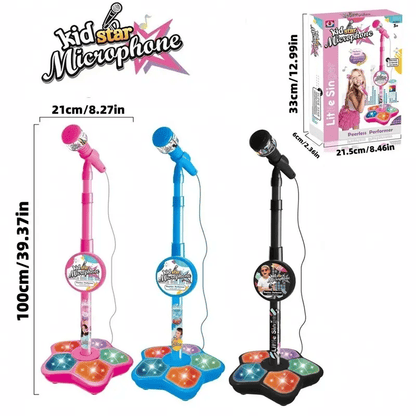 🎁60% OFF! 🎤✨Microphone Toy, Karaoke Machine Toy with Light