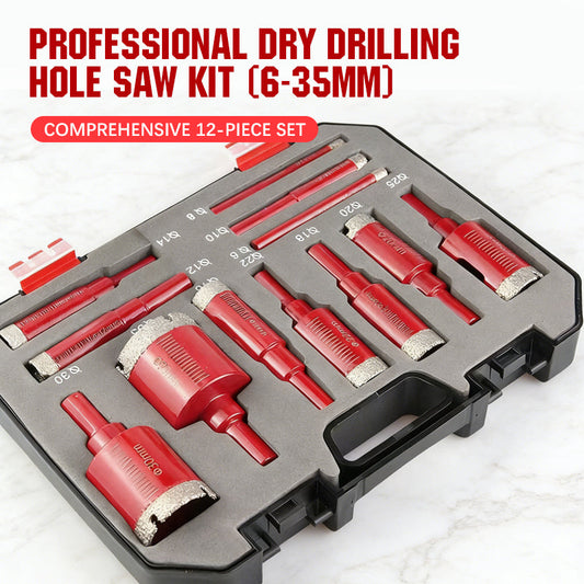 Professional Dry Drilling Hole Saw Kit (6-35mm)
