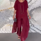 💃 Effortless Style, Zero Fuss – Women's Irregular Top & Loose Pants Set ✨
