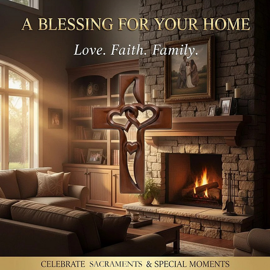 🥂 New Year, New Style: 50% Off Everything!✝️Marriage Cross for Wall Decoration❤️