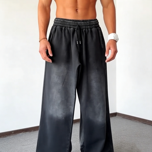 Men's Wide-Leg Drawstring Casual Pants 🚛Free Shipping